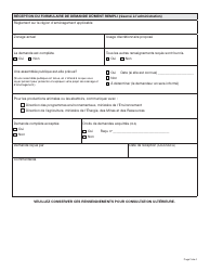 Forme YG6438 Demande De Permis D&#039;amenagement Usage Discretionnaire - Yukon, Canada (French), Page 2