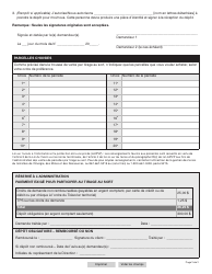 Forme YG6663 Vente De Parcelles Par Tirage Au Sort Demande De Participation - Yukon, Canada (French), Page 2