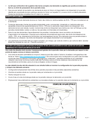 Forme YG4917 Demande De Terres Du Yukon Et D&#039;approbation De Lotissement - Yukon, Canada (French), Page 10
