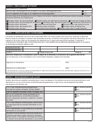 Forme YG4917 Demande De Terres Du Yukon Et D&#039;approbation De Lotissement - Yukon, Canada (French), Page 2