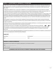 Forme YG4917 Demande De Terres Du Yukon Et D&#039;approbation De Lotissement - Yukon, Canada (French), Page 7