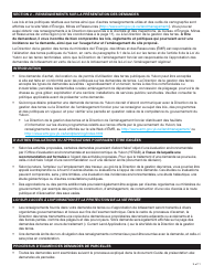 Forme YG4917 Demande De Terres Du Yukon Et D&#039;approbation De Lotissement - Yukon, Canada (French), Page 9