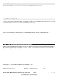 Form YG5069 Application for Class 3/4 Quartz Mining Land Use Approval - Yukon, Canada, Page 14