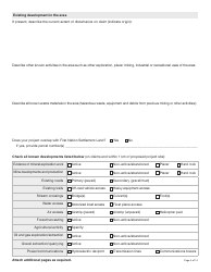 Form YG5069 Application for Class 3/4 Quartz Mining Land Use Approval - Yukon, Canada, Page 4