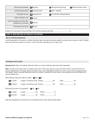 Form YG5069 Application for Class 3/4 Quartz Mining Land Use Approval - Yukon, Canada, Page 5
