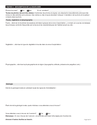 Forme YG5069 Demande D&#039;approbation Pour L&#039;utilisation DES Terres - Exploitation Du Quartz De Type 3 Ou 4 - Yukon, Canada (French), Page 3