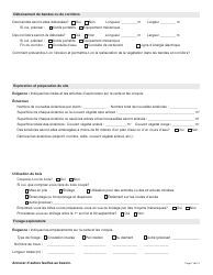 Forme YG5069 Demande D&#039;approbation Pour L&#039;utilisation DES Terres - Exploitation Du Quartz De Type 3 Ou 4 - Yukon, Canada (French), Page 7