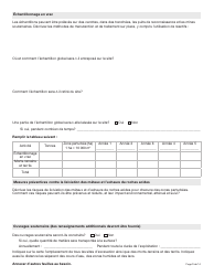 Forme YG5069 Demande D&#039;approbation Pour L&#039;utilisation DES Terres - Exploitation Du Quartz De Type 3 Ou 4 - Yukon, Canada (French), Page 9