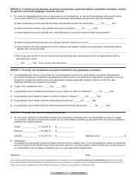 Forme YG4826 Rapport De Consommation En Vue Du Renouvellement Du Permis D&#039;exoneration De La Taxe - Demande 5d - Yukon, Canada (French), Page 2