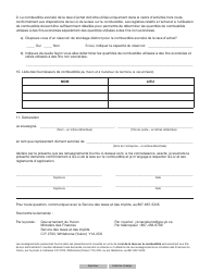 Forme YG5803 Loi De La Taxe Sur Le Combustible - Demande 5c - Yukon, Canada (French), Page 2