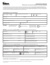 Forme YG5654 Accessing Adoption Records - Application for Service - Yukon, Canada (French), Page 4