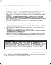 Forme YG5653 Declaration D&#039;interdiction De Communiquer Et Declaration Facultative Par Une Personne Adoptee Ou Un Parent Biologique - Yukon, Canada (French), Page 3