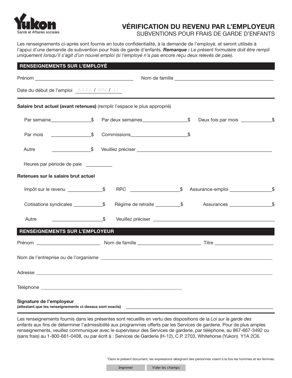 Forme YG3956 Fill Out, Sign Online and Download Fillable PDF, Yukon