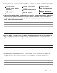 Forme 2 (YG5257) Certificate of Need for Financial Protection - Yukon, Canada (French), Page 2
