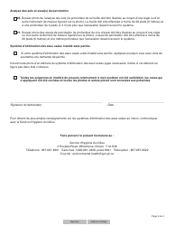 Forme YG5965 Evidence Requirements for Approval to Use Sewage Disposal System - Yukon, Canada (French), Page 3
