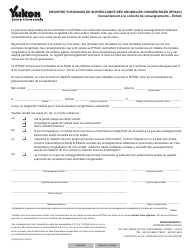 Document preview: Forme YG5914 Consentement a La Collecte De Renseignements - Enfant - Yukon, Canada (French)
