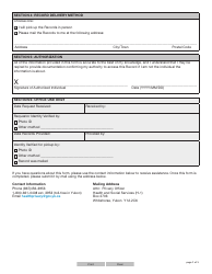 Form YG6379 Record of User Activity Request Form - Yukon, Canada, Page 2