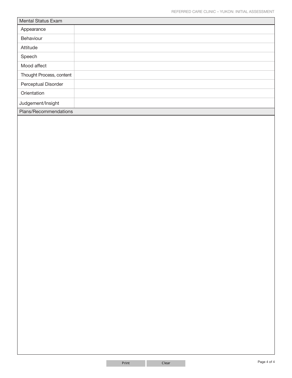 Form YG6524 Initial Assessment - Yukon, Canada, Page 4