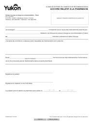 Document preview: Forme YG6526 Pharmacy Agreement - Yukon, Canada (French)