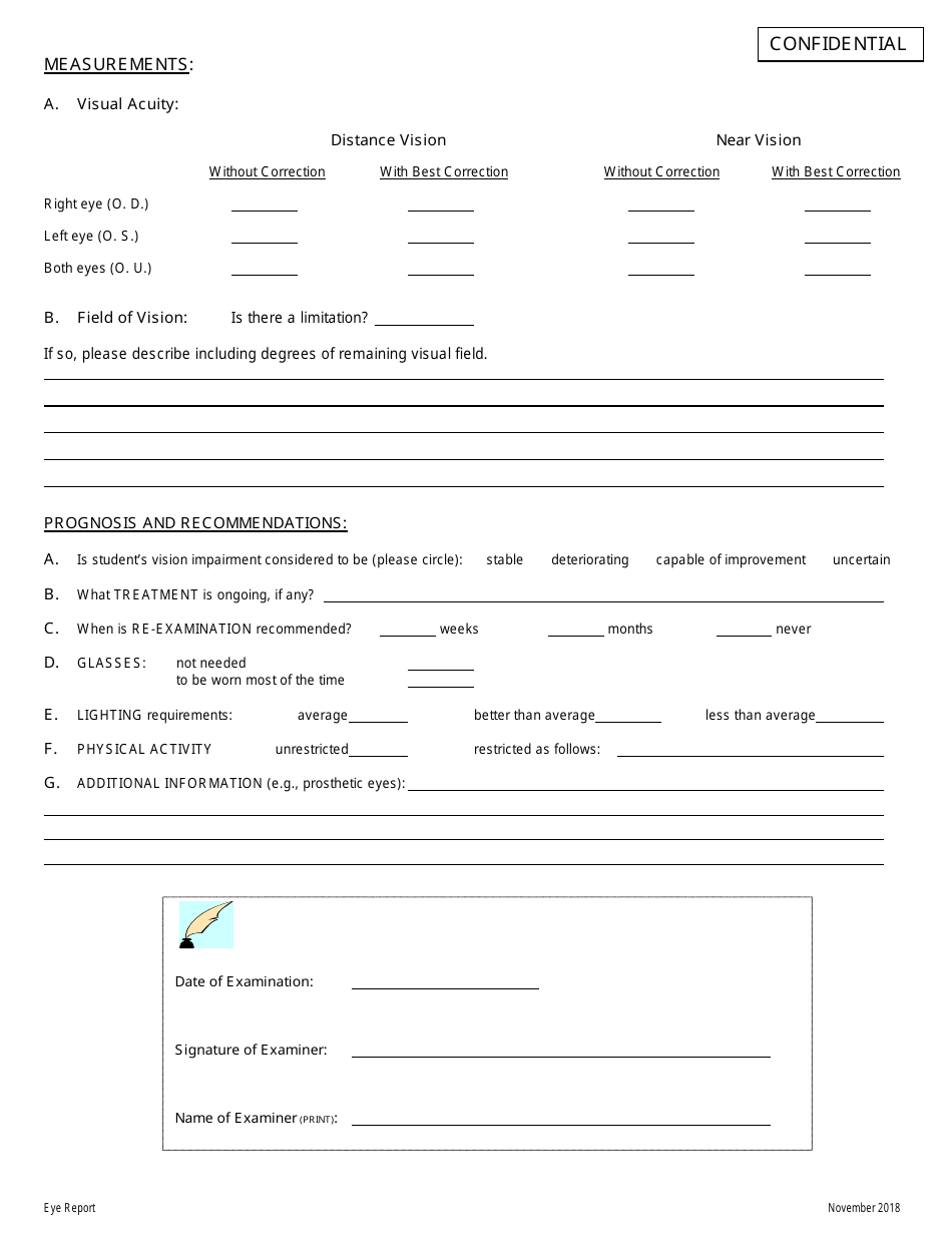 Eye Report for Children With Eye Conditions - Manitoba, Canada, Page 2
