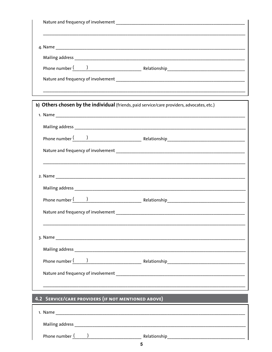 Application for the Appointment of a Substitute Decision Maker for Property for a Person Residing Outside of Manitoba - Manitoba, Canada, Page 5