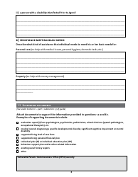 Application for the Appointment of a Substitute Decision Maker - Manitoba, Canada, Page 3