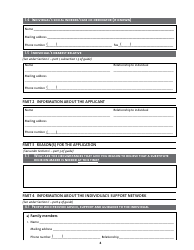 Application for the Appointment of a Substitute Decision Maker - Manitoba, Canada, Page 4
