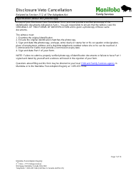 Disclosure Veto Cancellation - Manitoba, Canada, Page 7