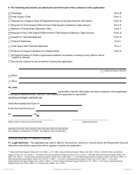 Form A.2 Support Variation Application - Manitoba, Canada, Page 4