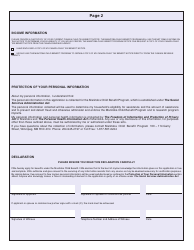 Form MG9217 Manitoba Child Benefit (Mcb) - Manitoba, Canada, Page 2
