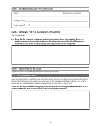 Emergency Application for the Appointment of a Substitute Decision Maker - Manitoba, Canada, Page 6