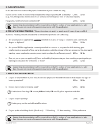 Social Housing Rental Program Application Form - Manitoba, Canada, Page 9