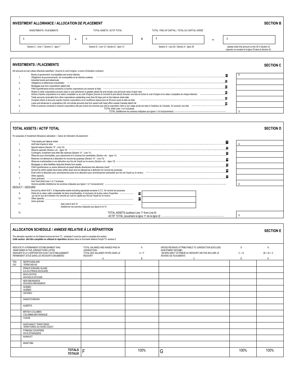 Corporation Capital Tax Return - Crown Corporation (Fiscal Years Ending After April 30, 2017) - Manitoba, Canada (English / French), Page 3