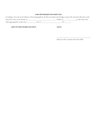 Collateral Security Bond (Negotiable Securities) - Manitoba, Canada, Page 2