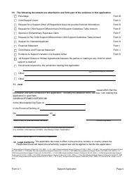Form A.1 Support Application - Manitoba, Canada, Page 4