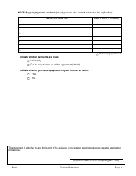 Form I Financial Information - Manitoba, Canada, Page 9