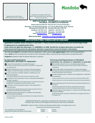 Heritage Grants Program Application Form - Manitoba, Canada (English/French)