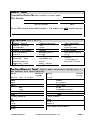 Pei Livestock and Poultry Premises Identification Application - Prince Edward Island, Canada, Page 2