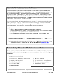 Pei Livestock and Poultry Premises Identification Application - Prince Edward Island, Canada, Page 3
