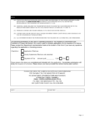 Fish Peddlers License Application Form - Prince Edward Island, Canada, Page 2