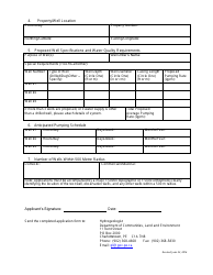 Application for Groundwater Exploration Permit - Prince Edward Island, Canada, Page 2