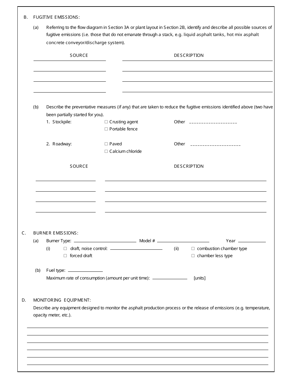 Application for a Permit to Operate an Asphalt Plant - Prince Edward Island, Canada, Page 4