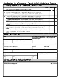 Application for Verification of Eligibility as a Substitute Teacher - Prince Edward Island, Canada, Page 4