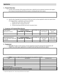 Capital Grant Application Form - Prince Edward Island, Canada, Page 2