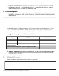 Capital Grant Application Form - Prince Edward Island, Canada, Page 3