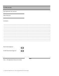 Capital Grant Application Form - Prince Edward Island, Canada, Page 5