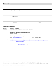 Early Learning and Childcare Access Innovation Grant Application Form - Prince Edward Island, Canada, Page 7
