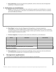 Formulaire De Demande Subvention D&#039;immobilisations - Prince Edward Island, Canada (French), Page 3