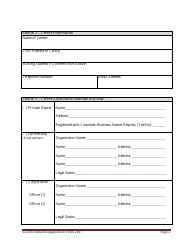 Early Learning and Child Care Licence Renewal Application Form - Prince Edward Island, Canada, Page 2