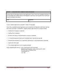 Early Learning and Child Care Licence Renewal Application Form - Prince Edward Island, Canada, Page 5